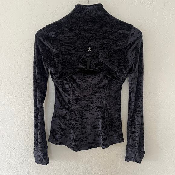 Lululemon Women's Define Velour Jacket 4 Black Full Zip Athleisure - Picture 4 of 13